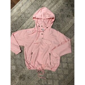 Forever 21 Pink Hooded Anorak Jacket Size Small